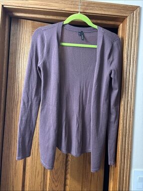 Maurices Mauve Open-Front Lightweight Cardigan